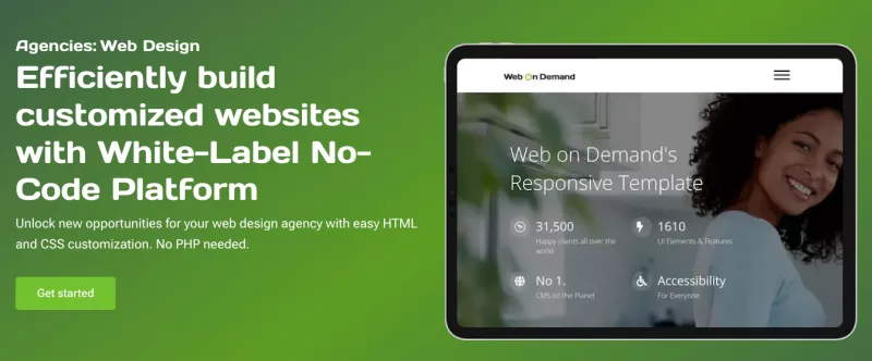 Web design agency expanding offer by white label no-code platform